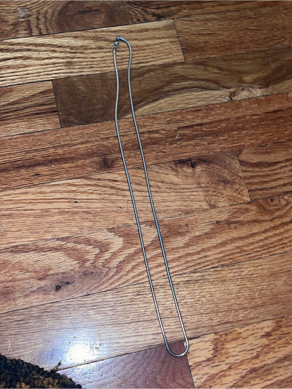 Italian made titanium snake chain